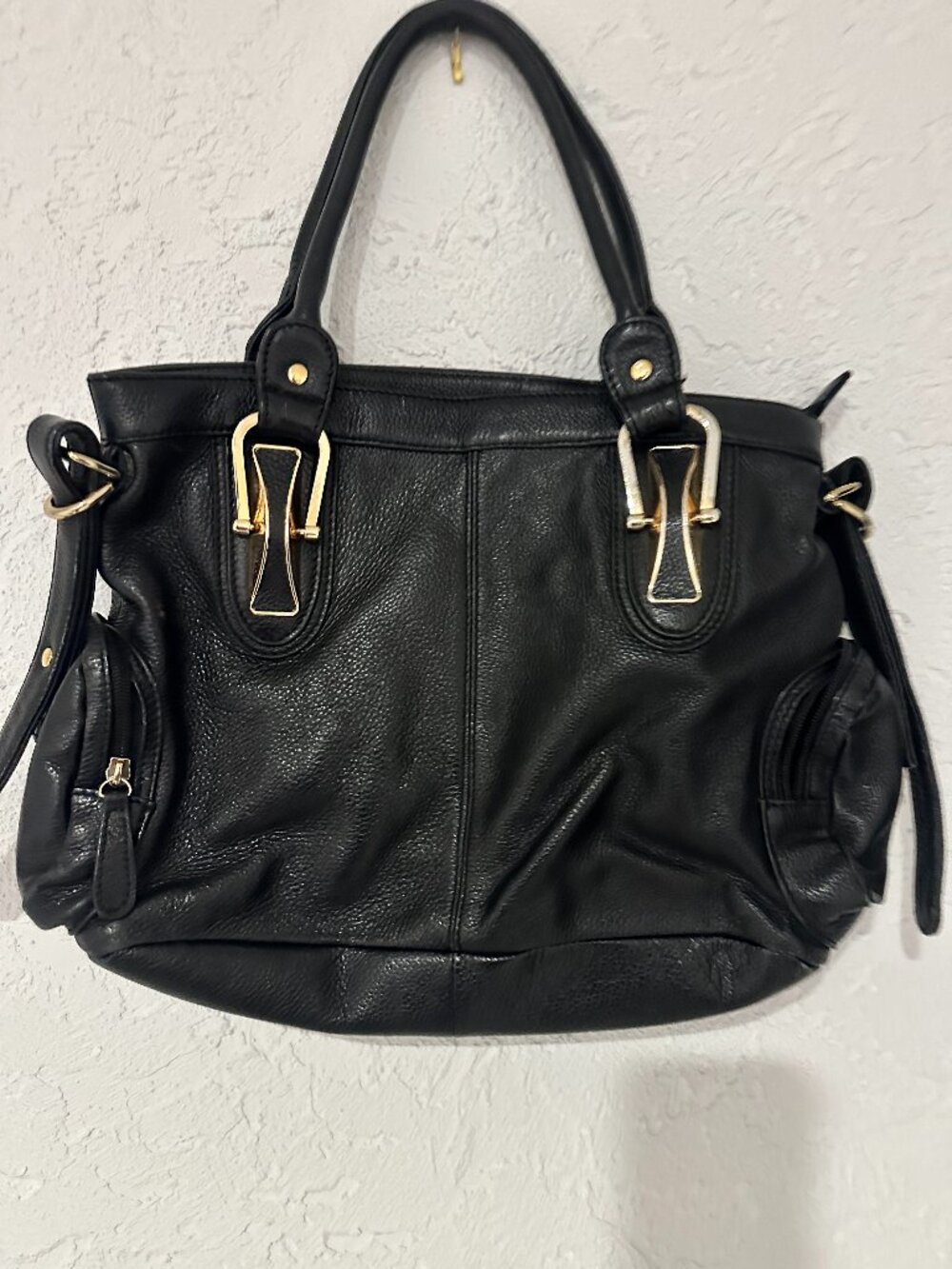 Ginza Yoshinoya "FRESCA" Black Leather Tote Bag – Work / Daily Bag